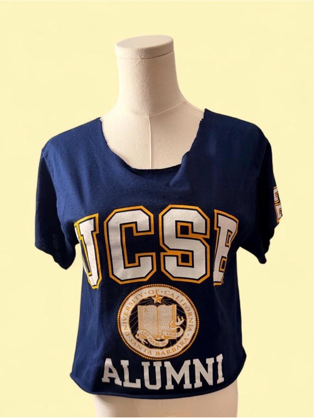 UCSB Navy Alumni Graphic Crop Tee